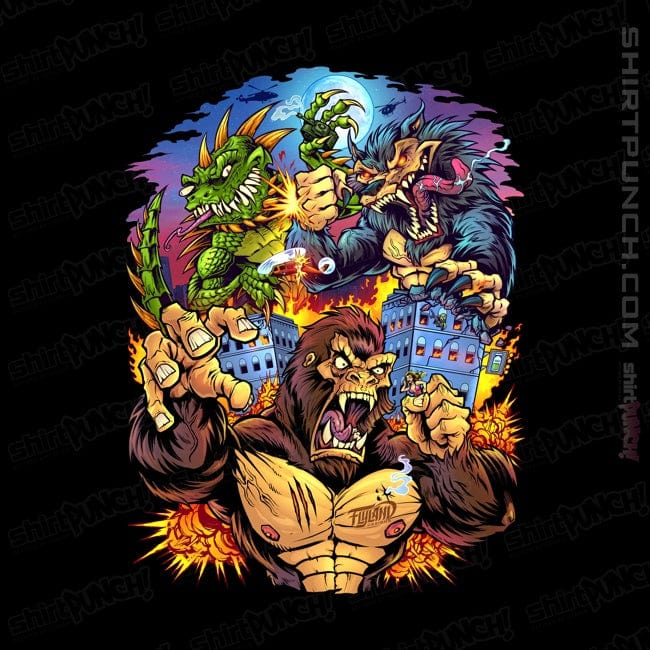 Daily_Deal_Shirts Magnets / 3"x3" / Black Rampage Arcade Tribute