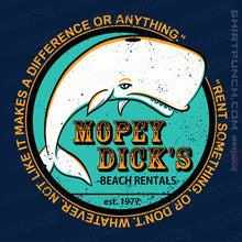 Load image into Gallery viewer, Shirts Magnets / 3&quot;x3&quot; / Navy Mopey Dick&#39;s
