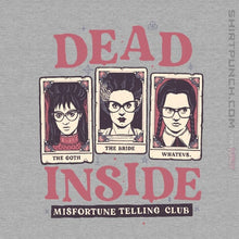 Load image into Gallery viewer, Daily_Deal_Shirts Magnets / 3&quot;x3&quot; / Sports Grey Dead Inside Misfortune Telling Club

