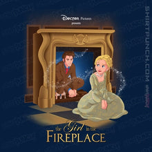 Load image into Gallery viewer, Secret_Shirts Magnets / 3&quot;x3&quot; / Navy Girl In The Fireplace
