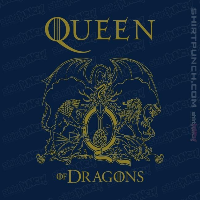 Shirts Magnets / 3"x3" / Navy Queen Of Dragons