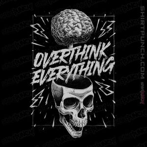 Daily_Deal_Shirts Magnets / 3"x3" / Black Overthink Everything