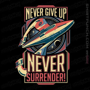 Secret_Shirts Magnets / 3"x3" / Black Never Surrender!