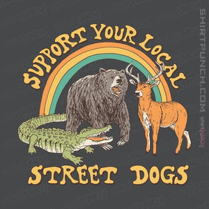 Shirts Magnets / 3"x3" / Charcoal Street Dogs