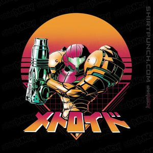 Secret_Shirts Magnets / 3"x3" / Black Retro Space Hunter