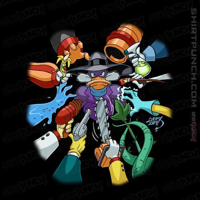 Secret_Shirts Magnets / 3"x3" / Black DarkWing Duck!