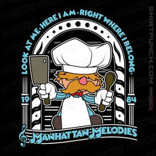 Load image into Gallery viewer, Shirts Magnets / 3&quot;x3&quot; / Black Swedish Chef Melodies
