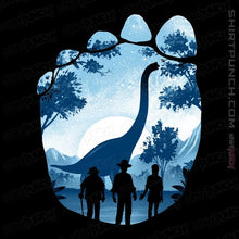Load image into Gallery viewer, Daily_Deal_Shirts Magnets / 3&quot;x3&quot; / Black Brachiosaurus Footprint
