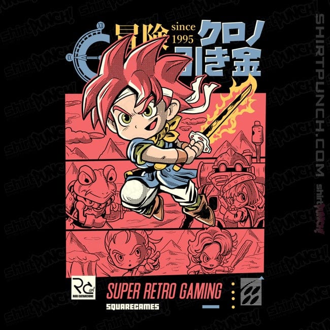 Daily_Deal_Shirts Magnets / 3"x3" / Black Chrono Adventure