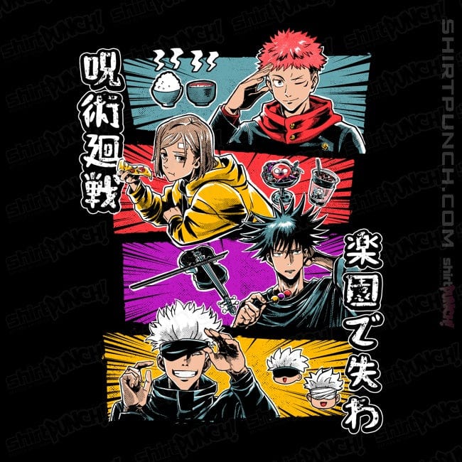 Secret_Shirts Magnets / 3"x3" / Black Lunch Time
