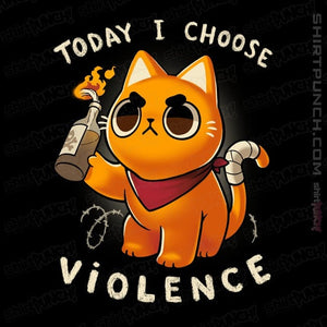 Daily_Deal_Shirts Magnets / 3"x3" / Black Today I Choose Violence