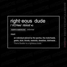 Load image into Gallery viewer, Shirts Magnets / 3&quot;x3&quot; / Black Righteous Dude
