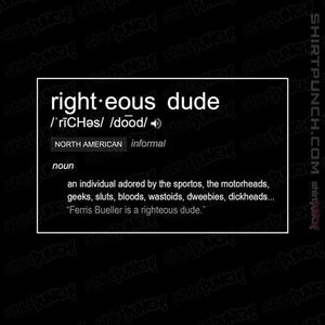 Shirts Magnets / 3"x3" / Black Righteous Dude