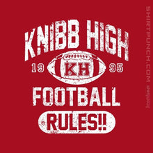 Load image into Gallery viewer, Shirts Magnets / 3&quot;x3&quot; / Red Knibb High Football Rules
