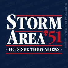 Load image into Gallery viewer, Shirts Magnets / 3&quot;x3&quot; / Navy Storm Area 51
