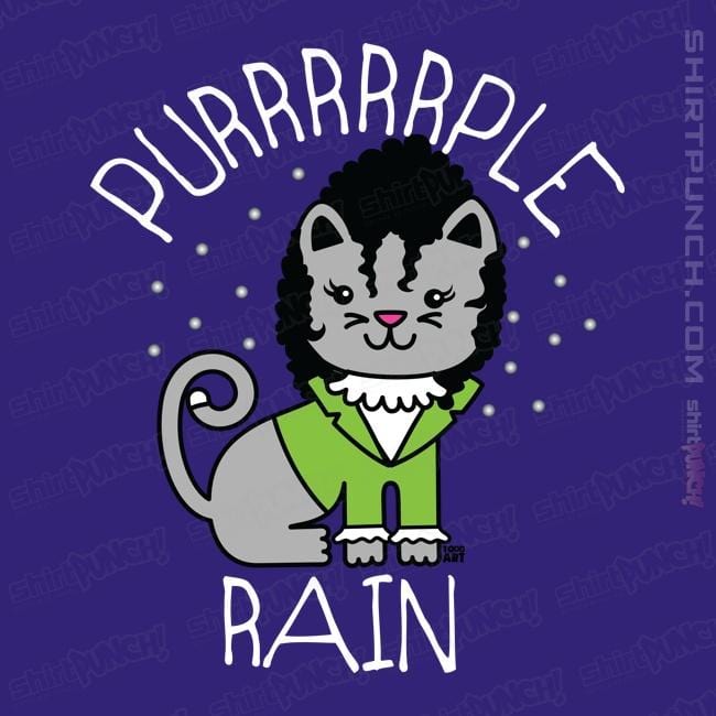 Daily_Deal_Shirts Magnets / 3"x3" / Violet Purrrrrple Rain