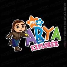 Load image into Gallery viewer, Shirts Magnets / 3&quot;x3&quot; / Black Arya The Explorer
