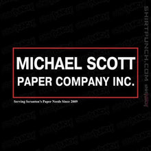 Load image into Gallery viewer, Shirts Magnets / 3&quot;x3&quot; / Black Michael Scott Paper Company
