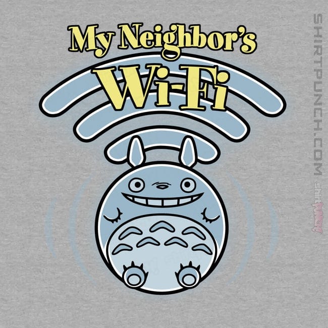 Shirts Magnets / 3"x3" / Sports Grey My Neighbors Wifi