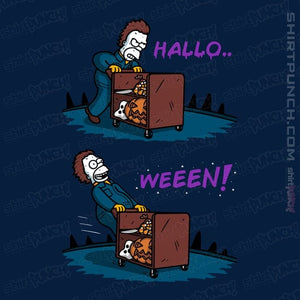 Daily_Deal_Shirts Magnets / 3"x3" / Navy Halloweeen