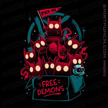 Load image into Gallery viewer, Daily_Deal_Shirts Magnets / 3&quot;x3&quot; / Black Free Demon Box
