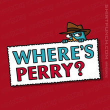 Load image into Gallery viewer, Shirts Magnets / 3&quot;x3&quot; / Red Where&#39;s Perry?
