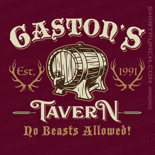 Secret_Shirts Magnets / 3"x3" / Maroon Gaston's Tavern