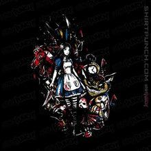 Load image into Gallery viewer, Shirts Magnets / 3&quot;x3&quot; / Black Alice in Mad
