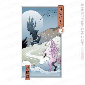 Daily_Deal_Shirts Magnets / 3"x3" / White Unicorn Ukiyo-e