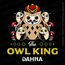 Load image into Gallery viewer, Shirts Magnets / 3&quot;x3&quot; / Black The Owl King
