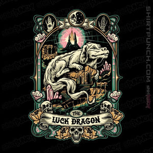 Daily_Deal_Shirts Magnets / 3"x3" / Black The Luck Dragon Crest