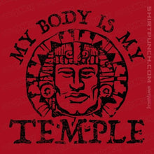 Load image into Gallery viewer, Secret_Shirts Magnets / 3&quot;x3&quot; / Red Hidden Temple Body
