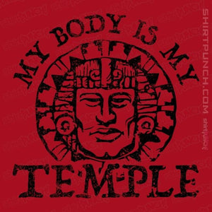 Secret_Shirts Magnets / 3"x3" / Red Hidden Temple Body