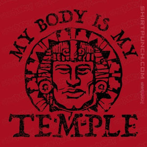 Secret_Shirts Magnets / 3"x3" / Red Hidden Temple Body