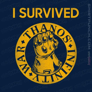 Shirts Magnets / 3"x3" / Navy Infinity War Survivor