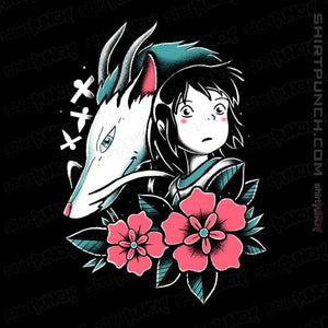 Daily_Deal_Shirts Magnets / 3"x3" / Black The Girl and the Dragon!