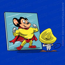 Load image into Gallery viewer, Secret_Shirts Magnets / 3&quot;x3&quot; / Royal Blue Mighty Or Speedy
