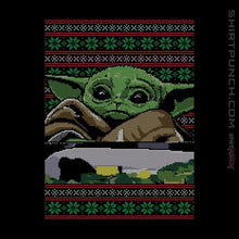 Load image into Gallery viewer, Shirts Magnets / 3&quot;x3&quot; / Black Baby Yoda Ugly Sweater
