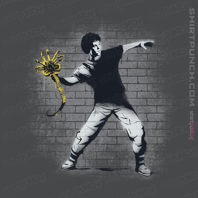 Secret_Shirts Magnets / 3"x3" / Charcoal Alien Thrower