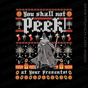 Shirts Magnets / 3"x3" / Black You Shall Not Peek