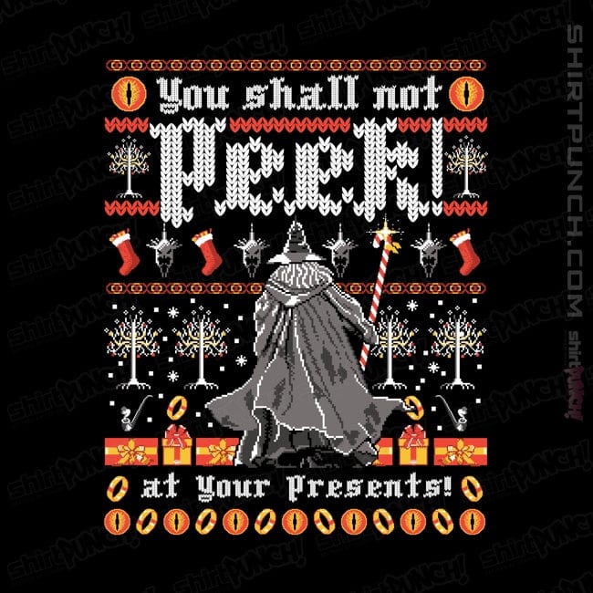 Shirts Magnets / 3"x3" / Black You Shall Not Peek