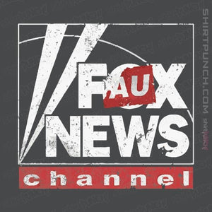 Shirts Magnets / 3"x3" / Charcoal Faux News