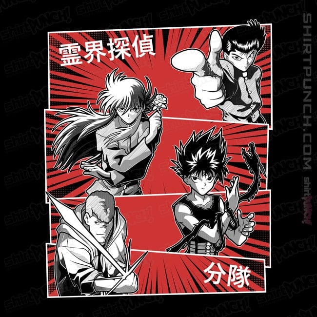 Daily_Deal_Shirts Magnets / 3"x3" / Black Spirit World Detectives