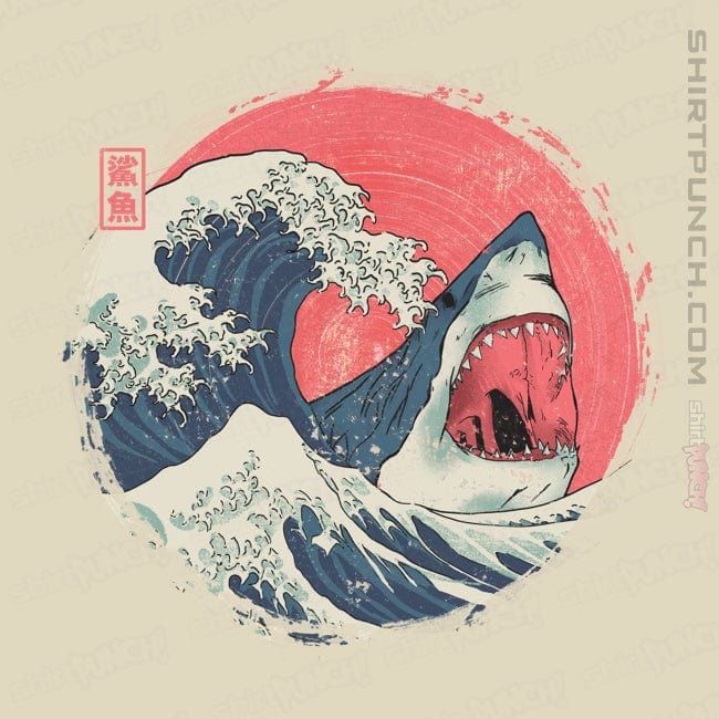 Daily_Deal_Shirts Magnets / 3"x3" / Natural The Great Shark