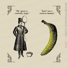 Load image into Gallery viewer, Shirts Magnets / 3&quot;x3&quot; / Natural The Olde Joke Of A Big Spoon And A Banana
