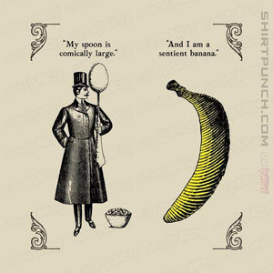 Shirts Magnets / 3"x3" / Natural The Olde Joke Of A Big Spoon And A Banana