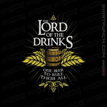 Load image into Gallery viewer, Shirts Magnets / 3&quot;x3&quot; / Black The Lord Of The Drinks
