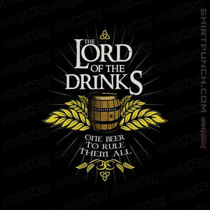 Shirts Magnets / 3"x3" / Black The Lord Of The Drinks