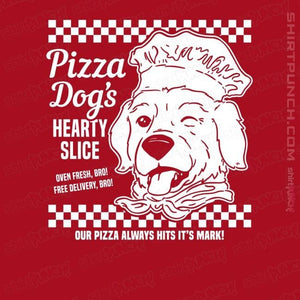 Daily_Deal_Shirts Magnets / 3"x3" / Red Pizza Dog