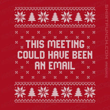 Load image into Gallery viewer, Daily_Deal_Shirts Magnets / 3&quot;x3&quot; / Red Email Meeting Sweater
